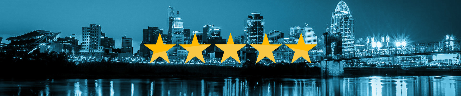 5 Stars with Cincinnati Background