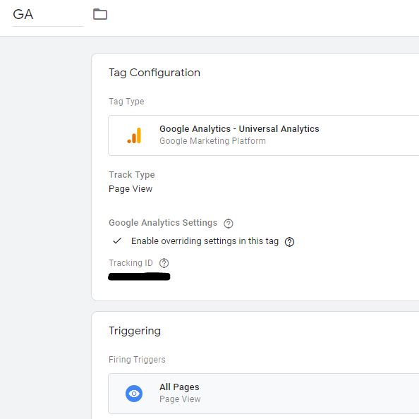 GA Configuration GTM