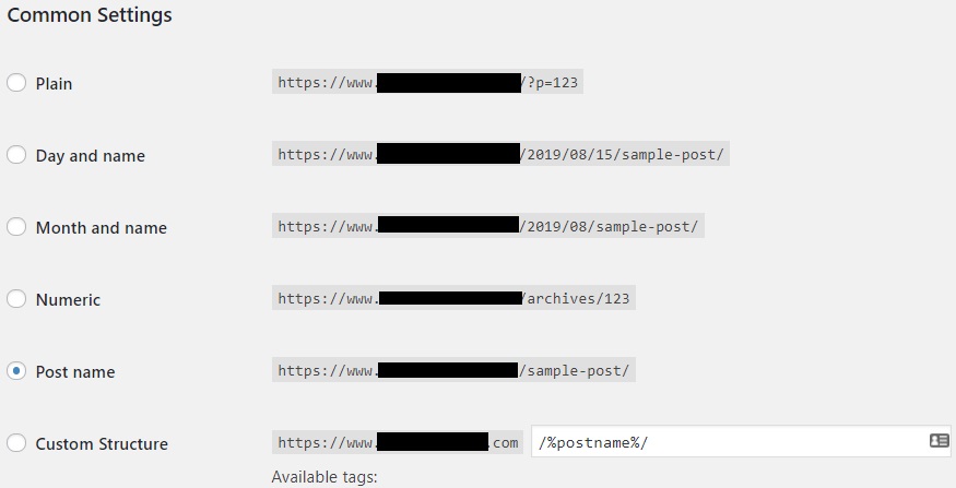 How to change blog URL structure in wordpress