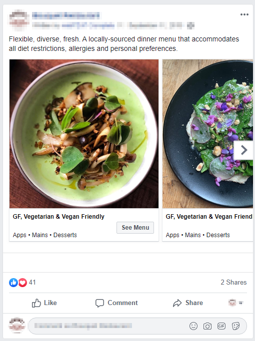 Vegan Dish Options