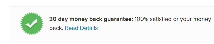 30 Day Guarantee Online Example