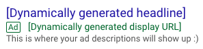 dynamic ad description
