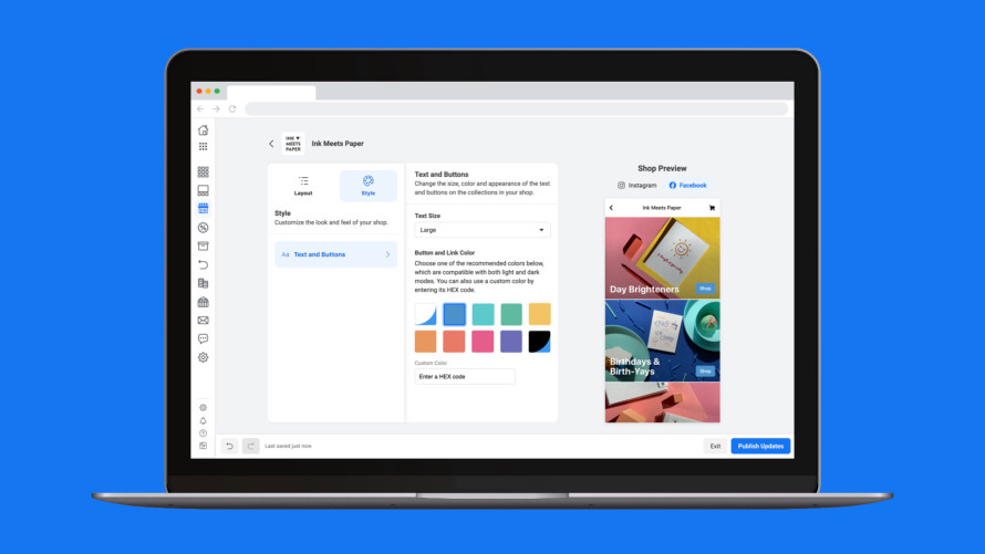 Facebook Shops Set-Up Preview