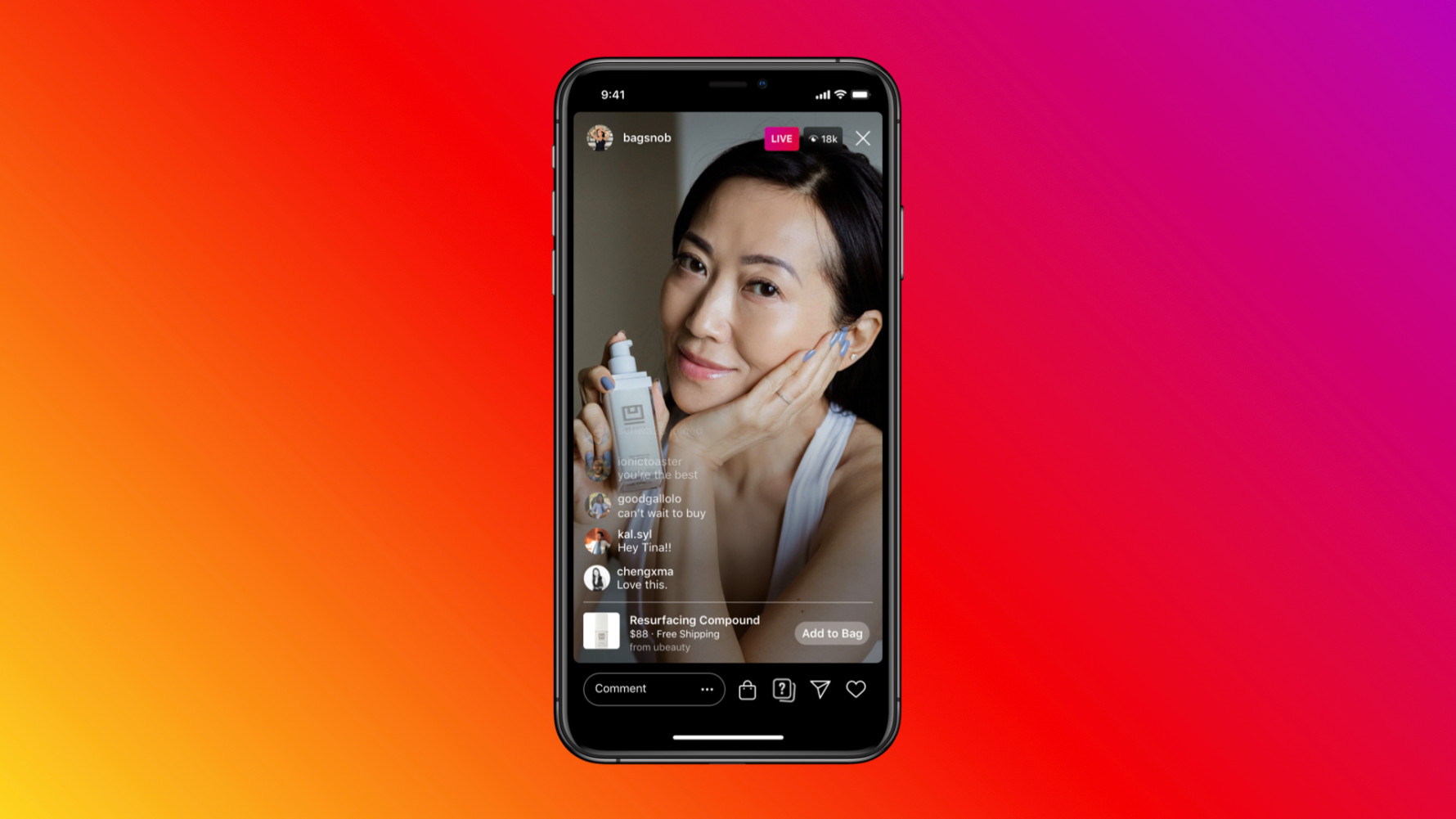 Facebook Shops Live Instagram Video