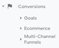 Conversions Section of GA