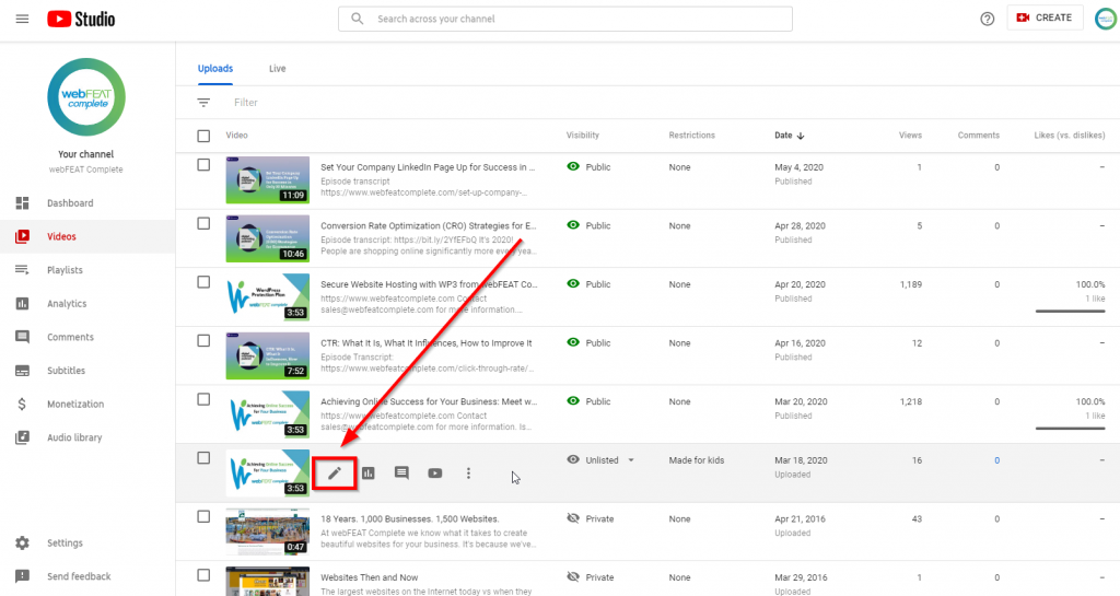 YouTube ADA 1