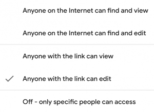 google data studio sharing settings