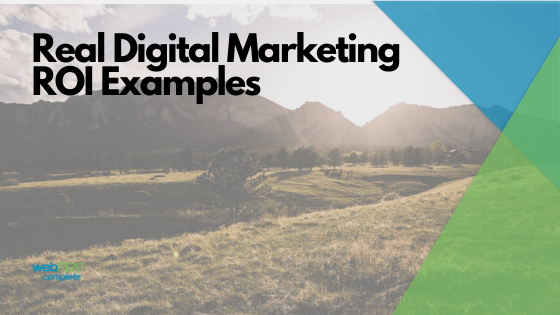 Real Digital Marketing ROI Examples