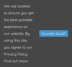 Privacy Policy Cookie Banner