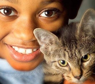 Boy with Kitten