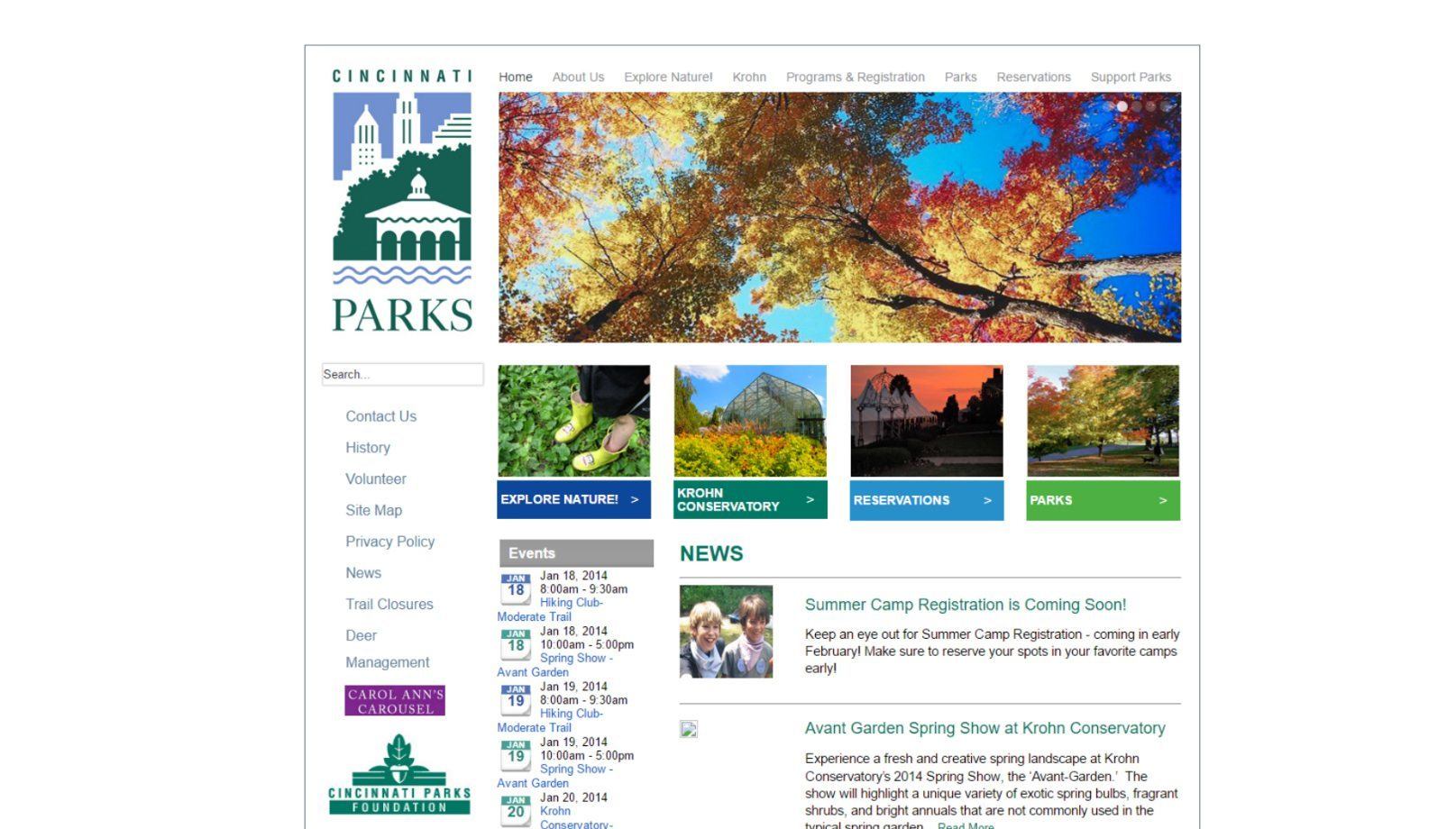 cincinnati parks before