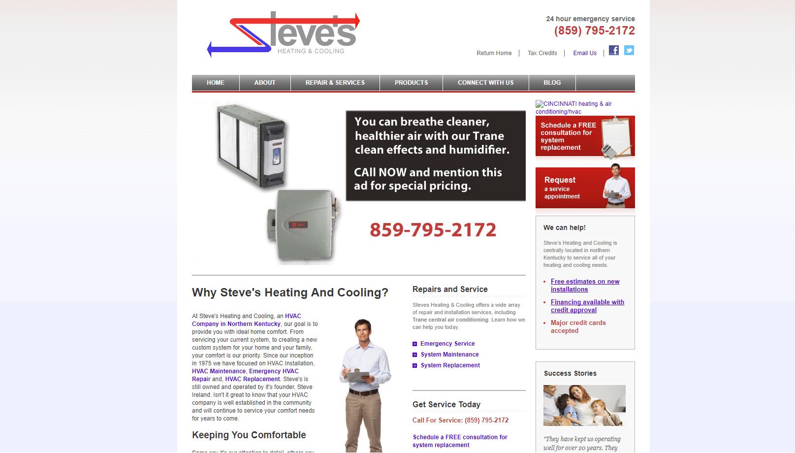 steves heating and cooling before