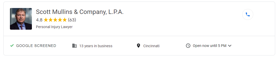 Google Screened Example