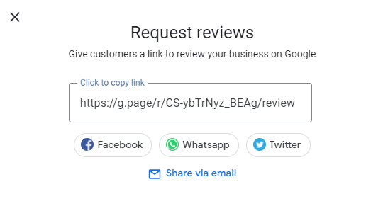GMB Review Link