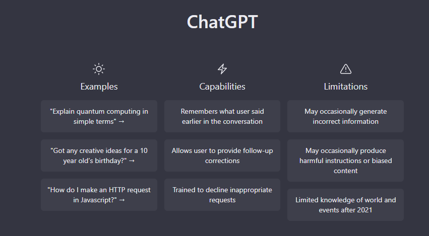 ChatGPT Overview
